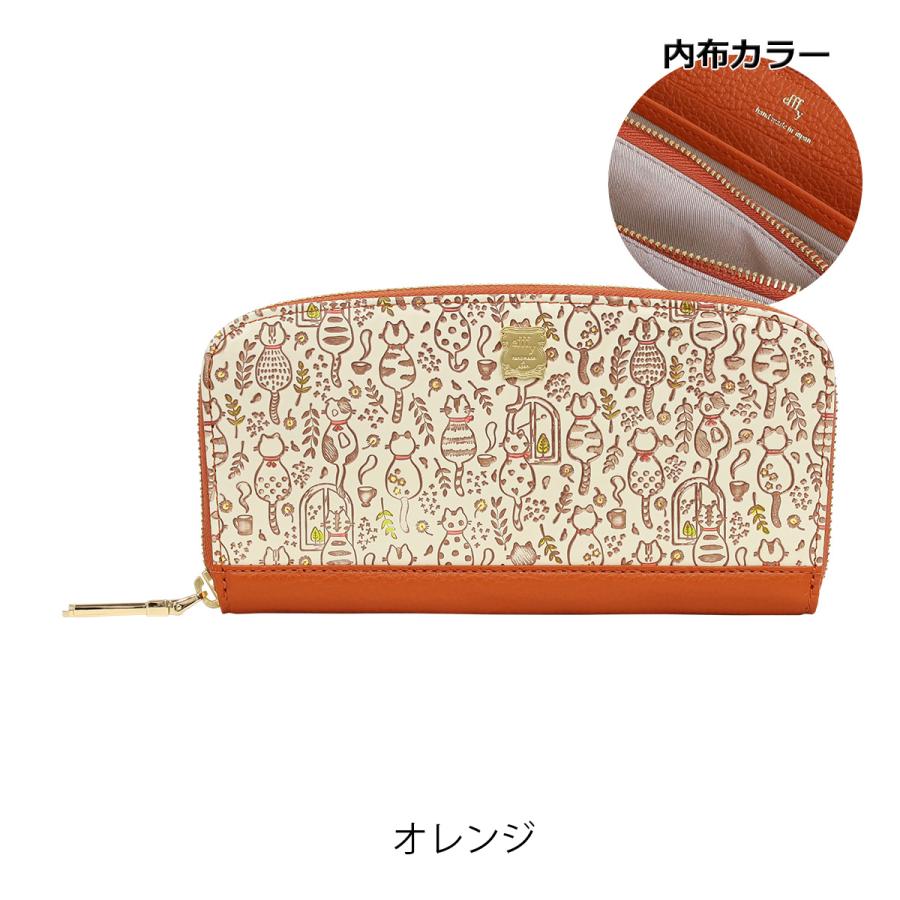 初回お値下げ♪正規品フローラルシグネチャーカフェファセット風？プリントラウンドファスナー efffy（エフィー） 長財布 ラウンドファスナー レディースPD3-041