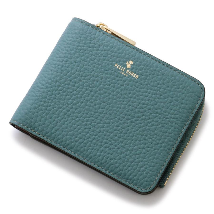 PELLE BORSA（ペレボルサ） 財布 二つ折り 本革 薄型 薄い レディース