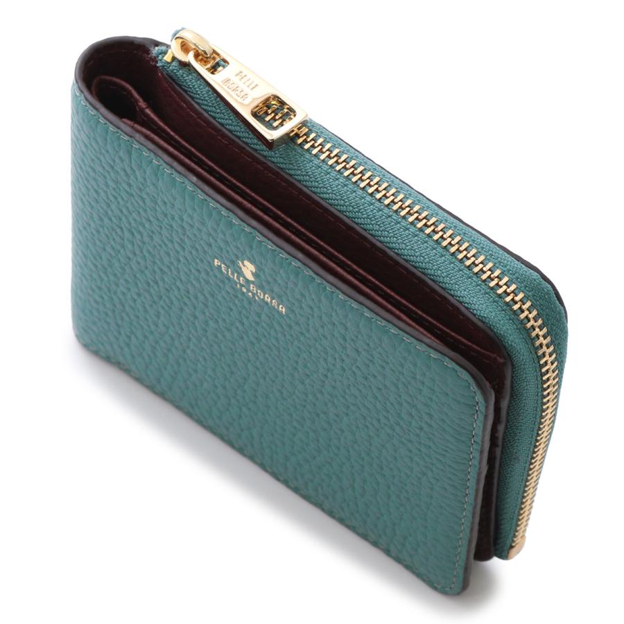 PELLE BORSA（ペレボルサ） 財布 二つ折り 本革 薄型 薄い レディース