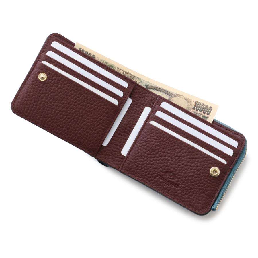 PELLE BORSA（ペレボルサ） 財布 二つ折り 本革 薄型 薄い レディース