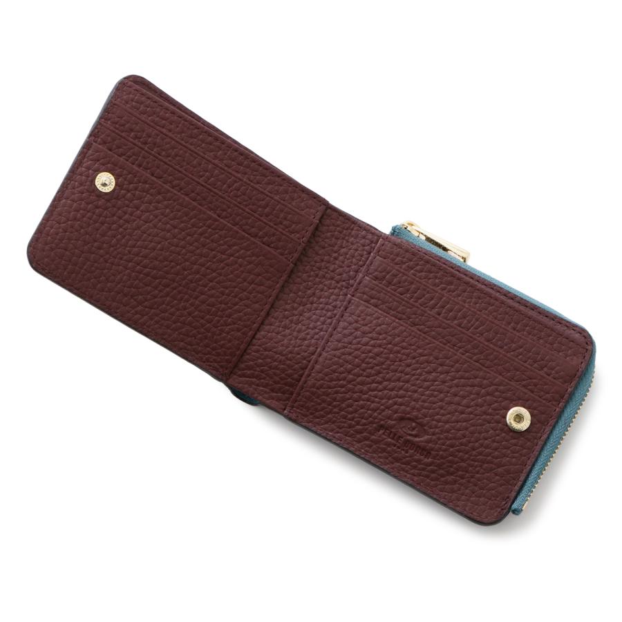 未使用 PELLE BORSA ペレボルサ 二つ折り財布 トープ レネット PELLE BORSA（ペレボルサ） 財布 二つ折り 本革 薄型 薄い レディース