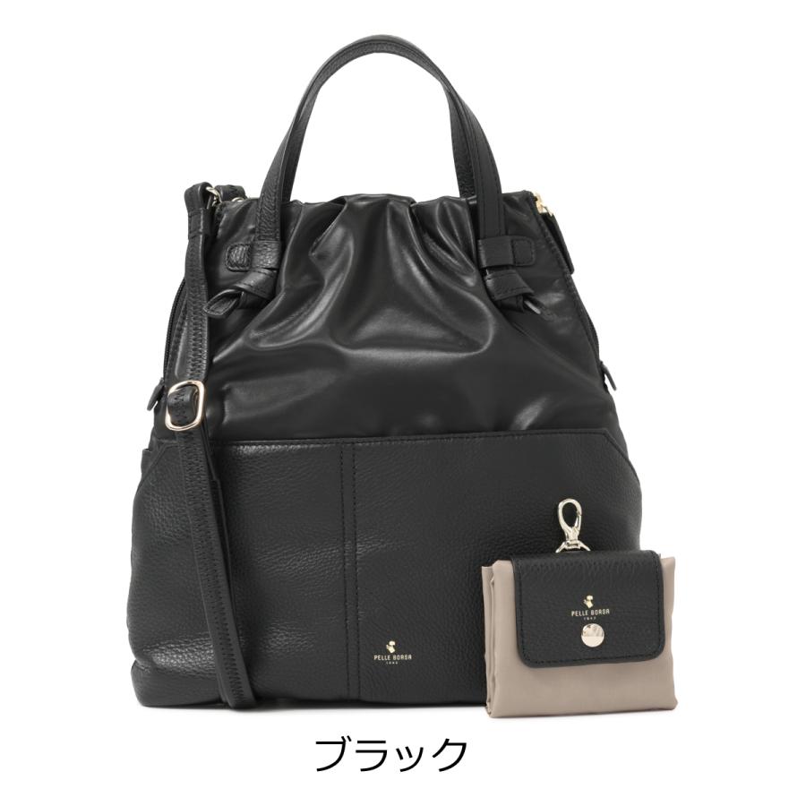 PELLE BORSA ペレボルサ 本革ショルダーバッグ 黒 イタリア製レザー PELLE BORSA（ペレボルサ） 【10％OFFクーポン】 ショルダーバッグ
