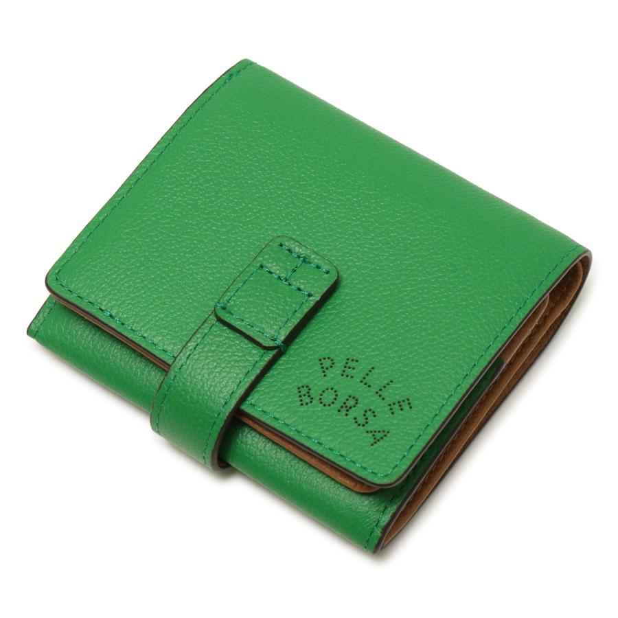 PELLE BORSA（ペレボルサ） 財布 二つ折り ミニ財布 二つ折り財布 本革