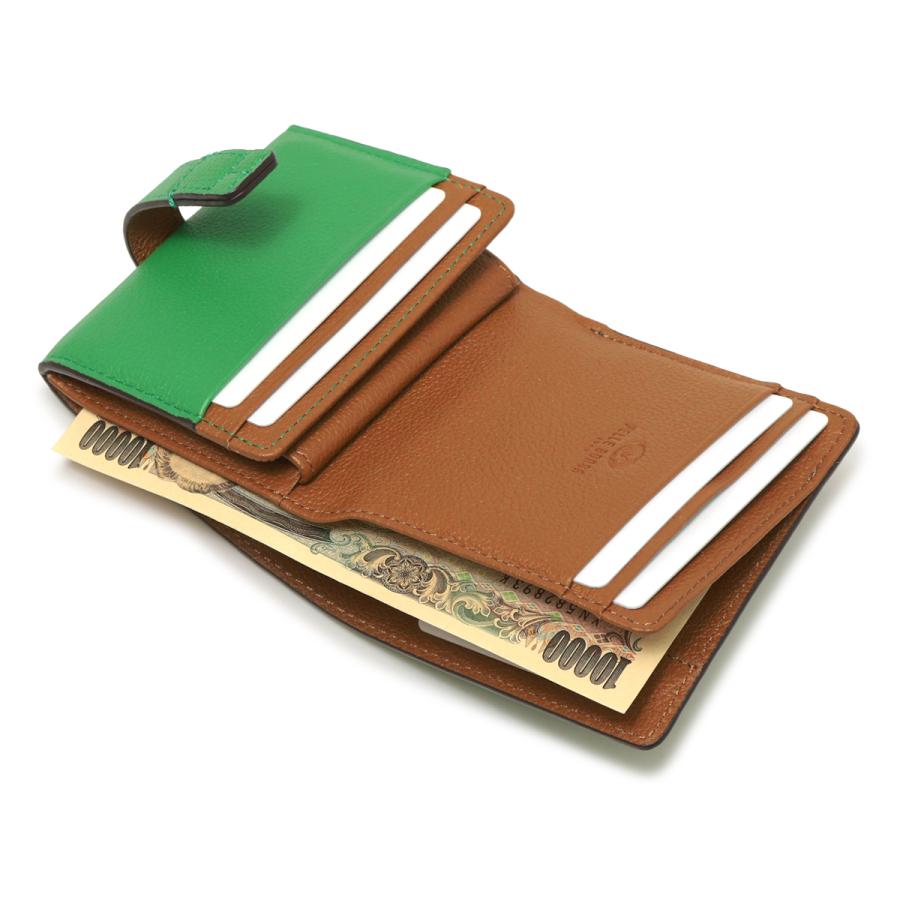 ペレボルサ 財布 二つ折り ミニ財布 二つ折り財布 本革 レディース 7202 ベリーグッズ PELLE BORSA コンパクト 小さめ レザー 牛革の画像