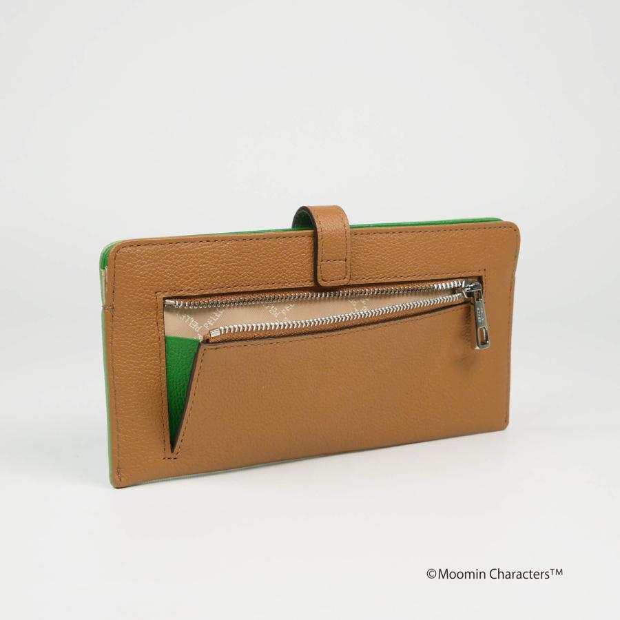 PELLE BORSA ムーミン ペレボルサ 長財布 本革 スナフキン PELLE BORSA ムーミン ペレボルサ 長財布 本革 スナフキン