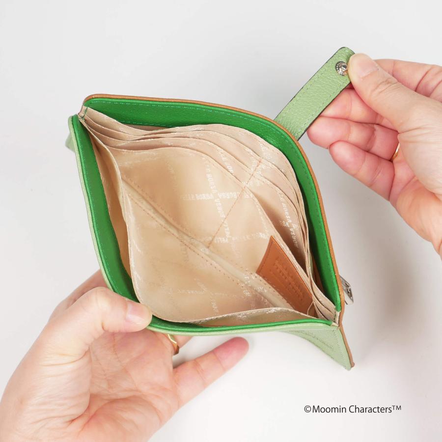 PELLE BORSA（ペレボルサ） ムーミン 長財布 本革 スナフキン