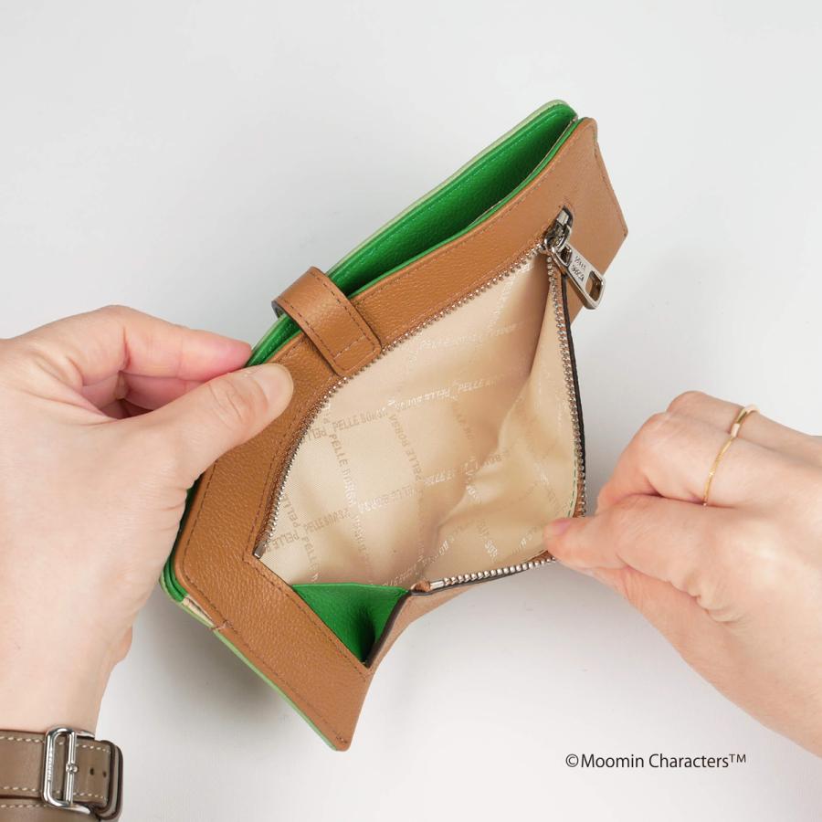 PELLE BORSA（ペレボルサ） ムーミン 長財布 本革 スナフキン