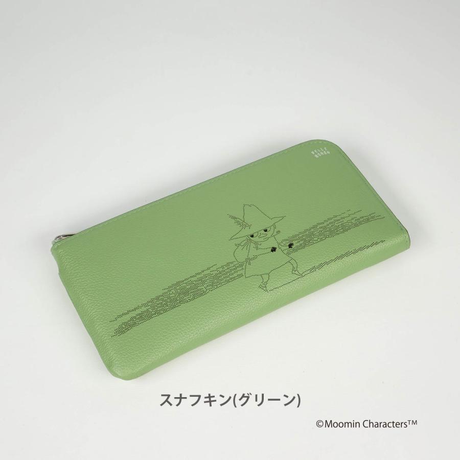 PELLE BORSA（ペレボルサ） ムーミン 長財布 本革 L字ファスナー