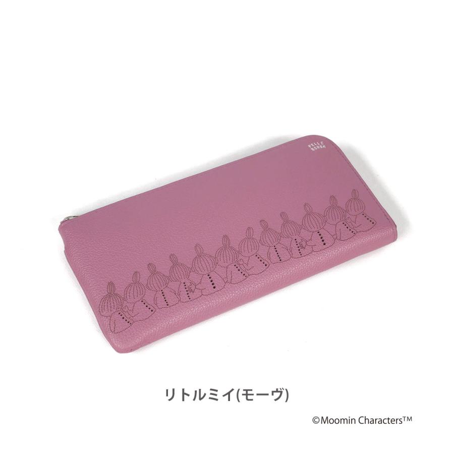 PELLE BORSA（ペレボルサ） ムーミン 長財布 本革 L字ファスナー