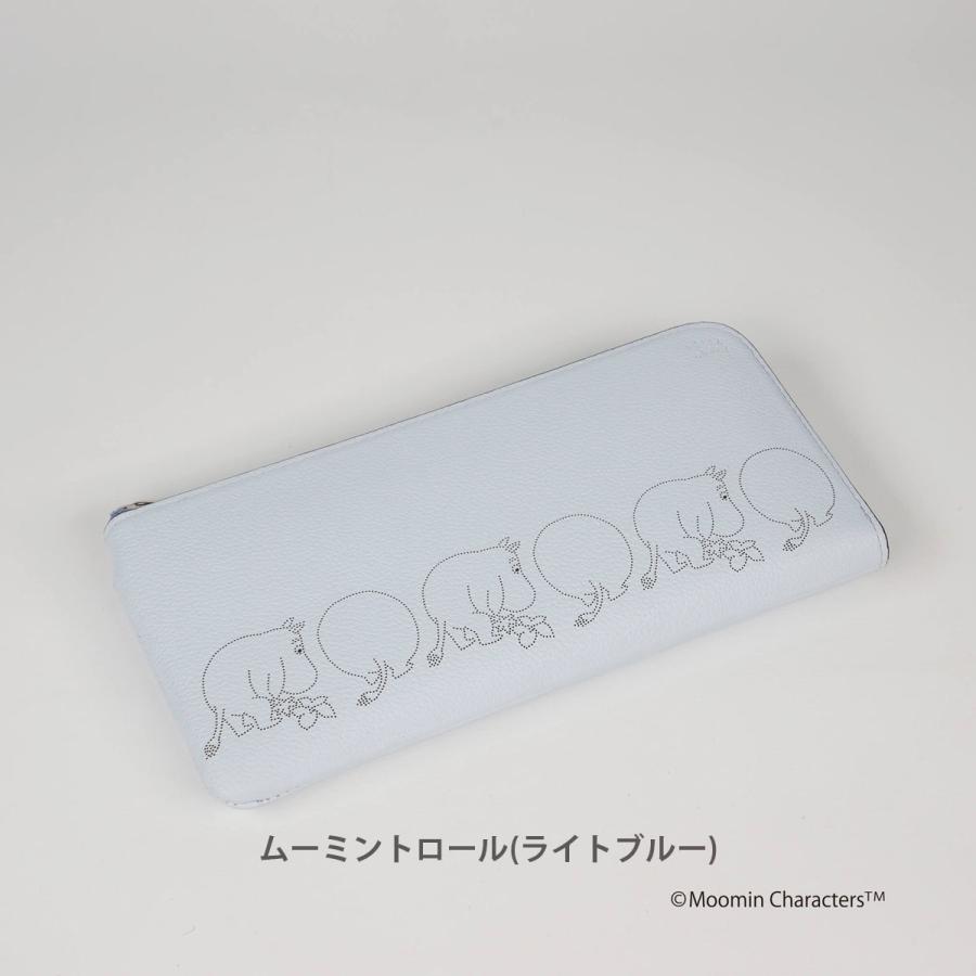 PELLE BORSA ムーミン ペレボルサ 長財布 本革 L字ファスナー PELLE BORSA ムーミン ペレボルサ 長財布 本革 L字ファスナー