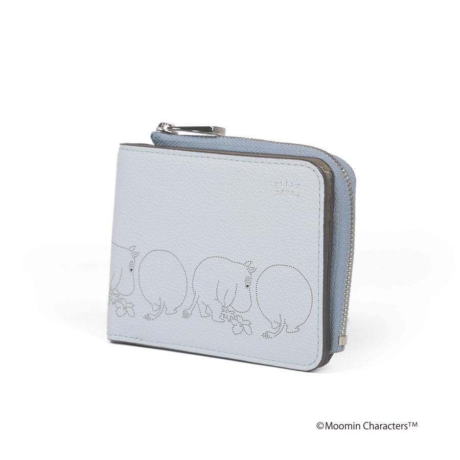 【美品】あみママペレボルサ×ムーミン　ミー　二つ折り財布 44634-5-