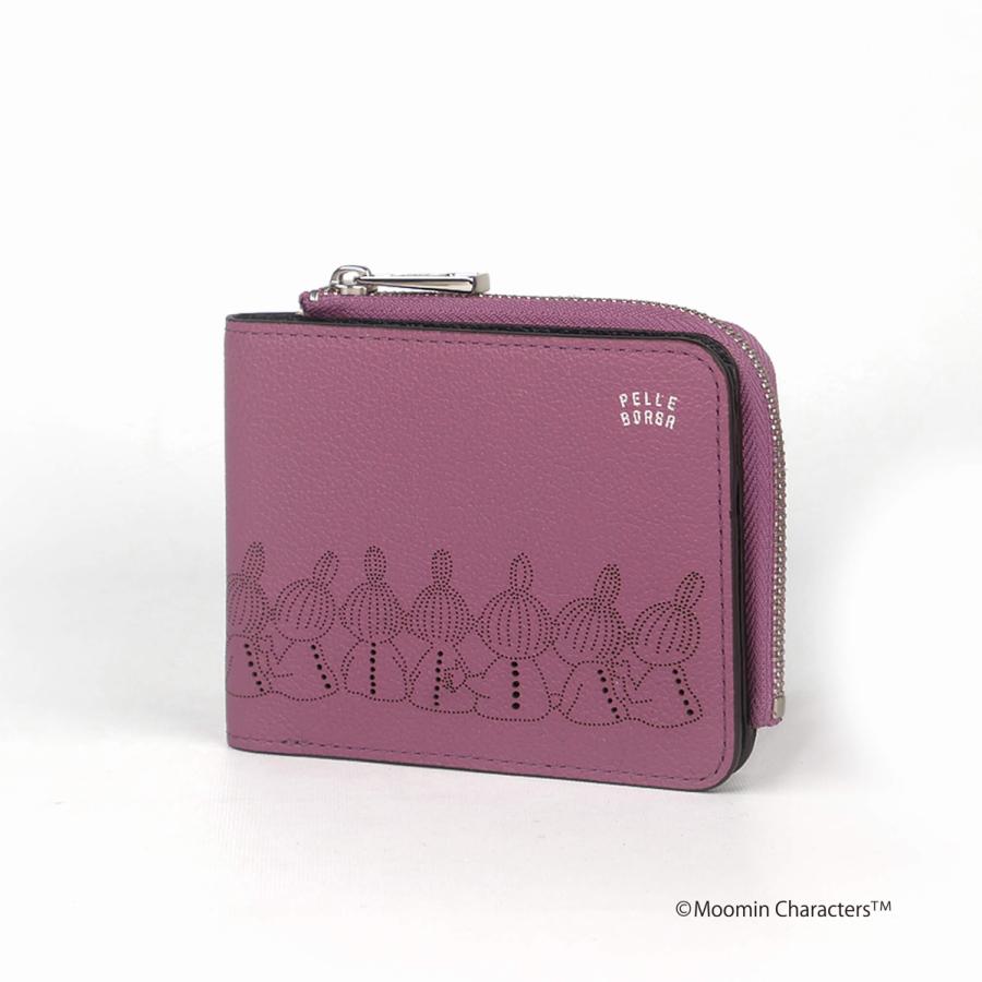 PELLE BORSA ムーミン ペレボルサ 財布 二つ折り 本革 PELLE BORSA ムーミン ペレボルサ 財布 二つ折り 本革