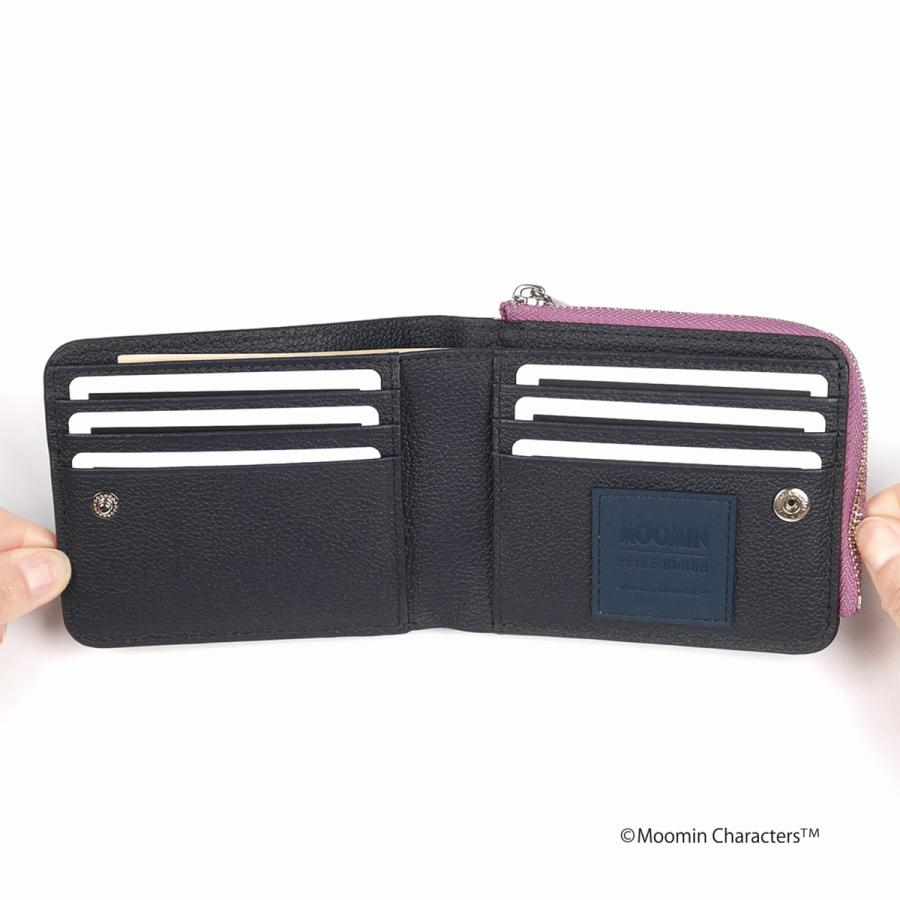 PELLE BORSA（ペレボルサ） ムーミン 財布 二つ折り 本革 スナフキン