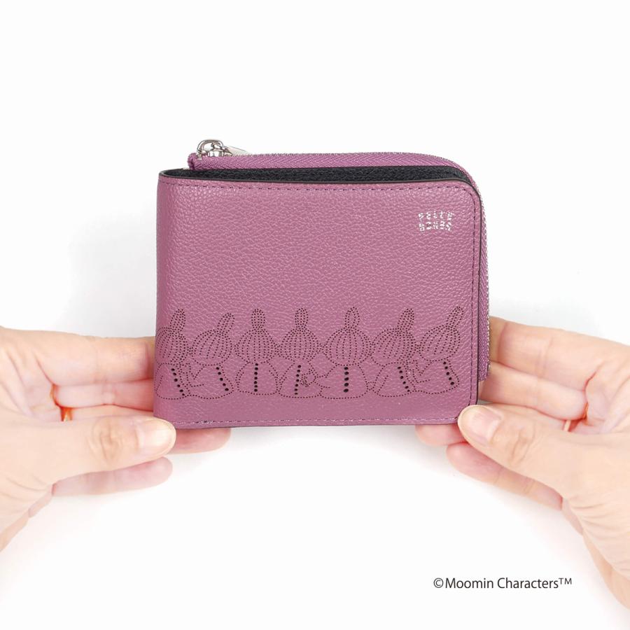 PELLE BORSA（ペレボルサ） ムーミン 財布 二つ折り 本革 スナフキン