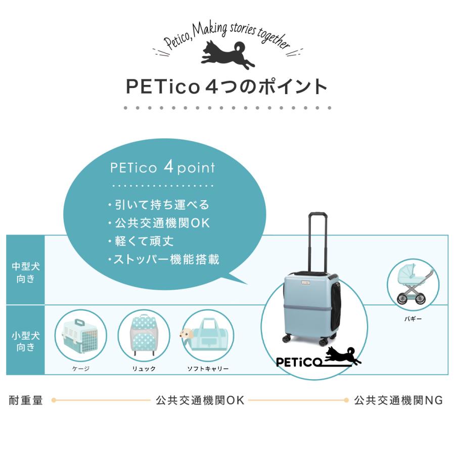 ペットキャリー ペチコ 3001-M PETico 1年保証 犬 ネコ 小型犬 中型犬