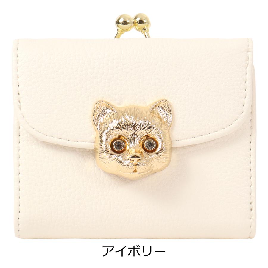 PAUL&JOE（ポール＆ジョー） アクセソワ 三つ折り財布 猫 がま口 財布