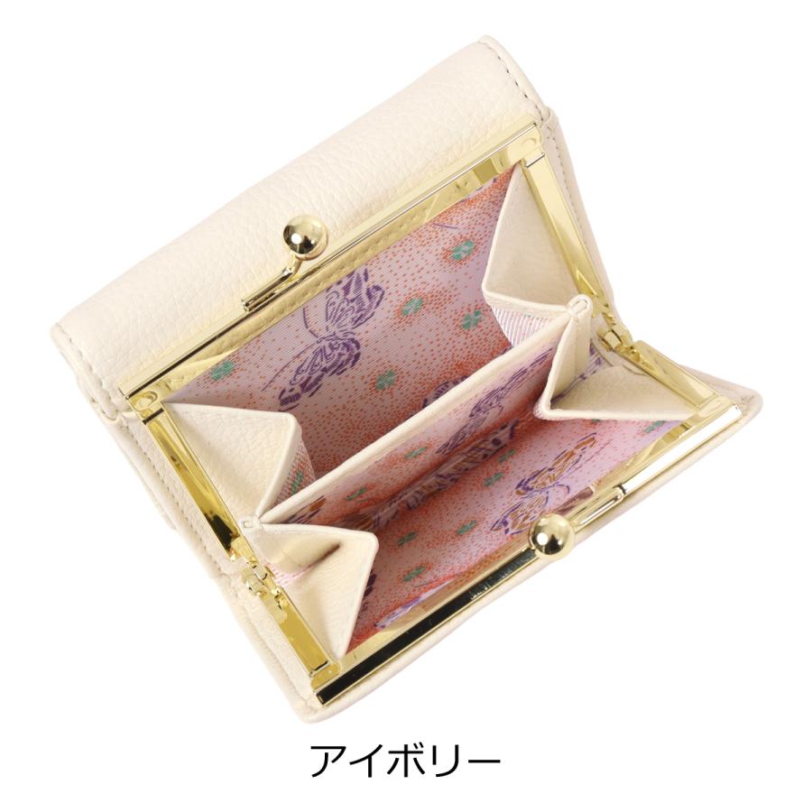 PAUL&JOE（ポール＆ジョー） アクセソワ 三つ折り財布 猫 がま口 財布