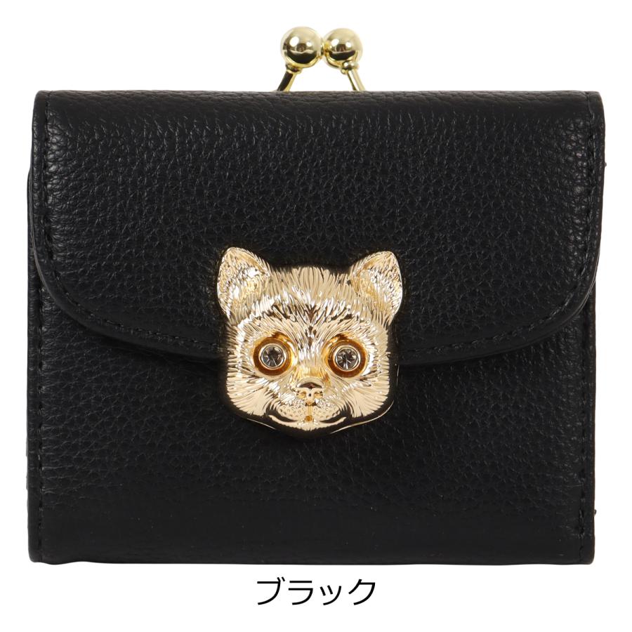 PAUL&JOE（ポール＆ジョー） アクセソワ 三つ折り財布 猫 がま口 財布
