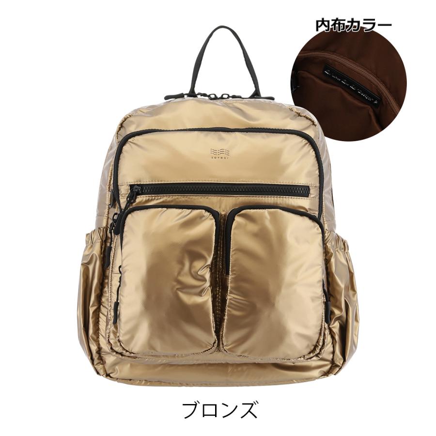 未使用近　ゴールデングース　本革　リュック　ショルダー　カジュアル 5way ケスクルデザイン SOYOGI リュック A4 レディース QQB5-009 Quest ce