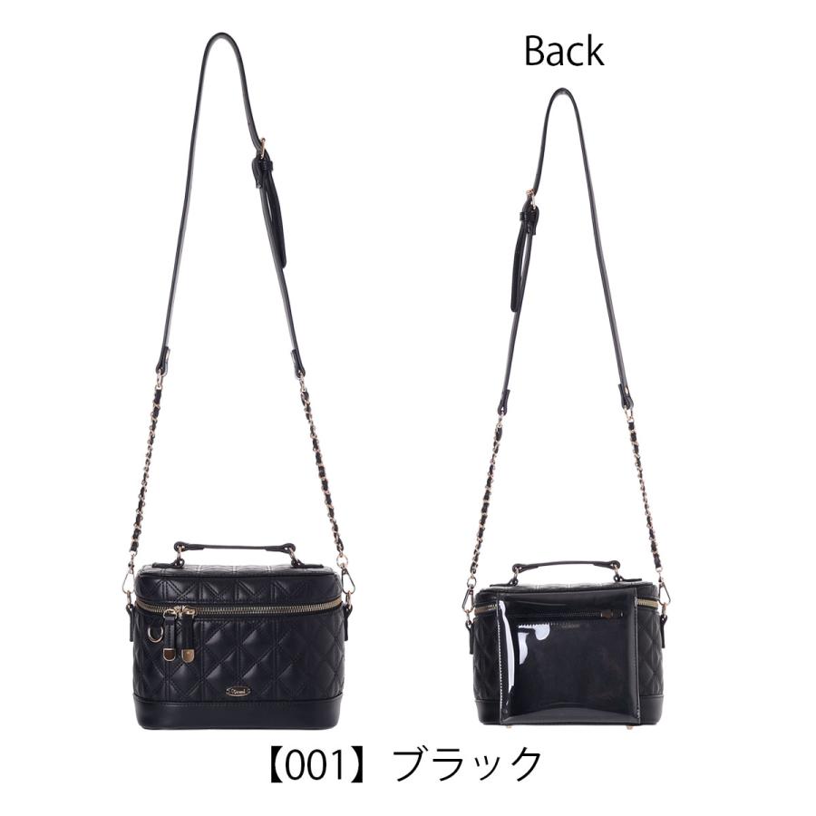 クリアバッグ 推し活バッグ バニティバッグ 合皮キルトバニティ2WAY
