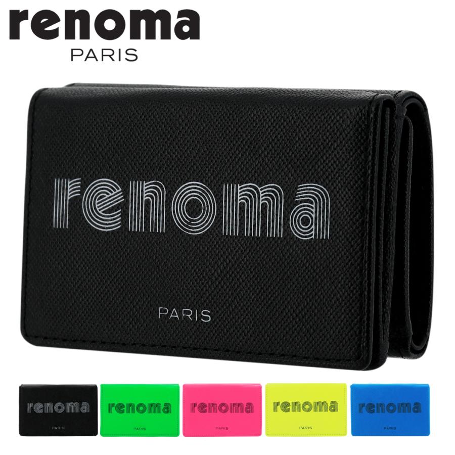 renoma（レノマ） パリス 三つ折り財布 コーラル メンズ レディース