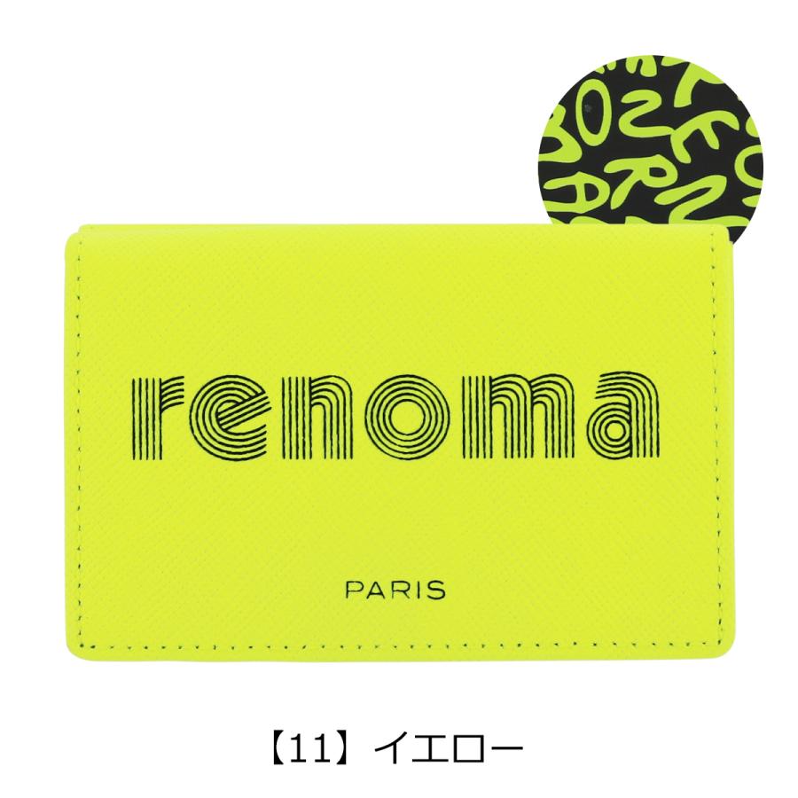 renoma（レノマ） パリス 三つ折り財布 コーラル メンズ レディース