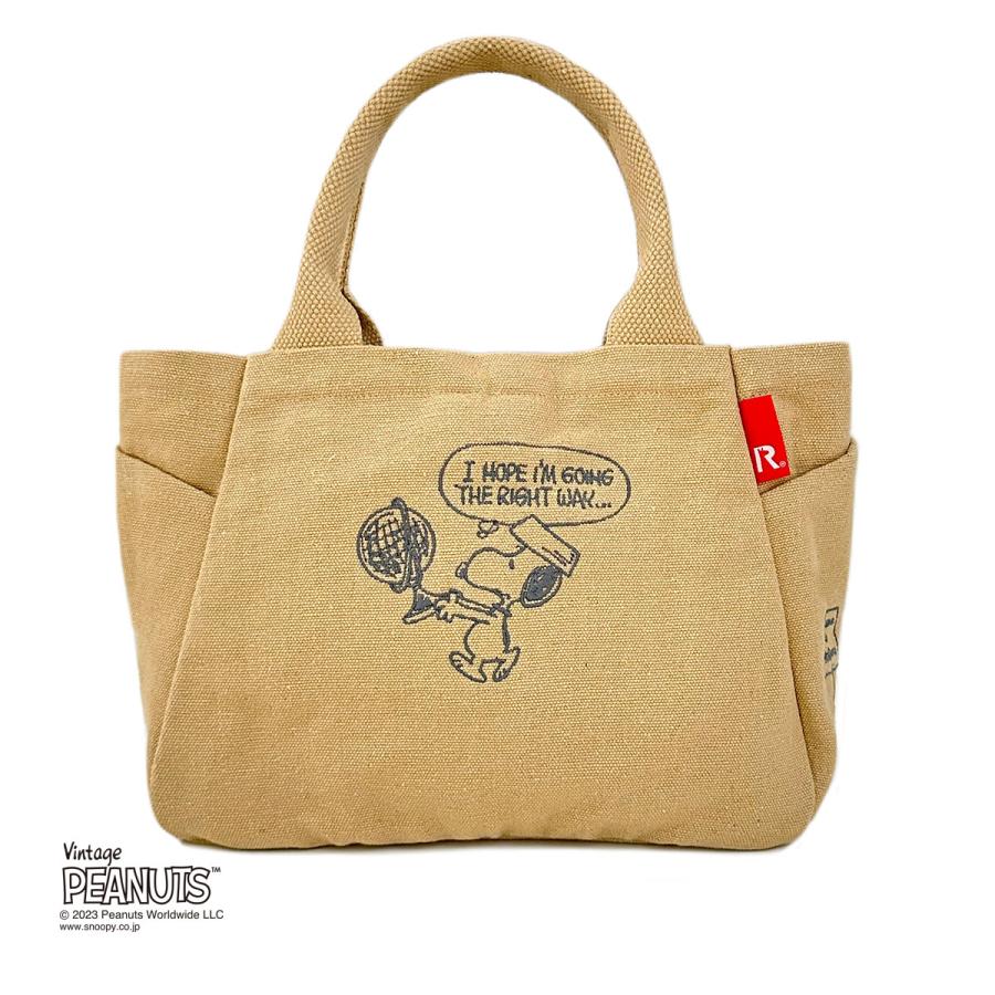 ルートート ピーナッツ トートバッグ DELI レディース 8091 ROOTOTE PEANUTS スヌーピー ウッドストック ミニトート 軽量 リサイクルコットン キャンバス｜sacsbar｜05