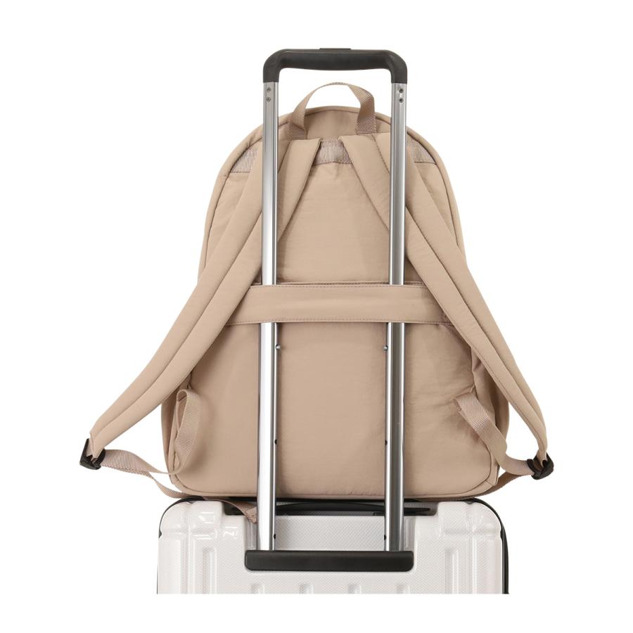 サムソナイトレッド リュック A4 別注 レディース ラウンドバックパック パフィオーバーナイター Samsonite RED ROUND BACKPACK リュックサックの画像