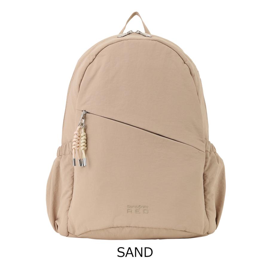 サムソナイトレッド リュック A4 別注 レディース ラウンドバックパック パフィオーバーナイター Samsonite RED ROUND BACKPACK リュックサックの画像