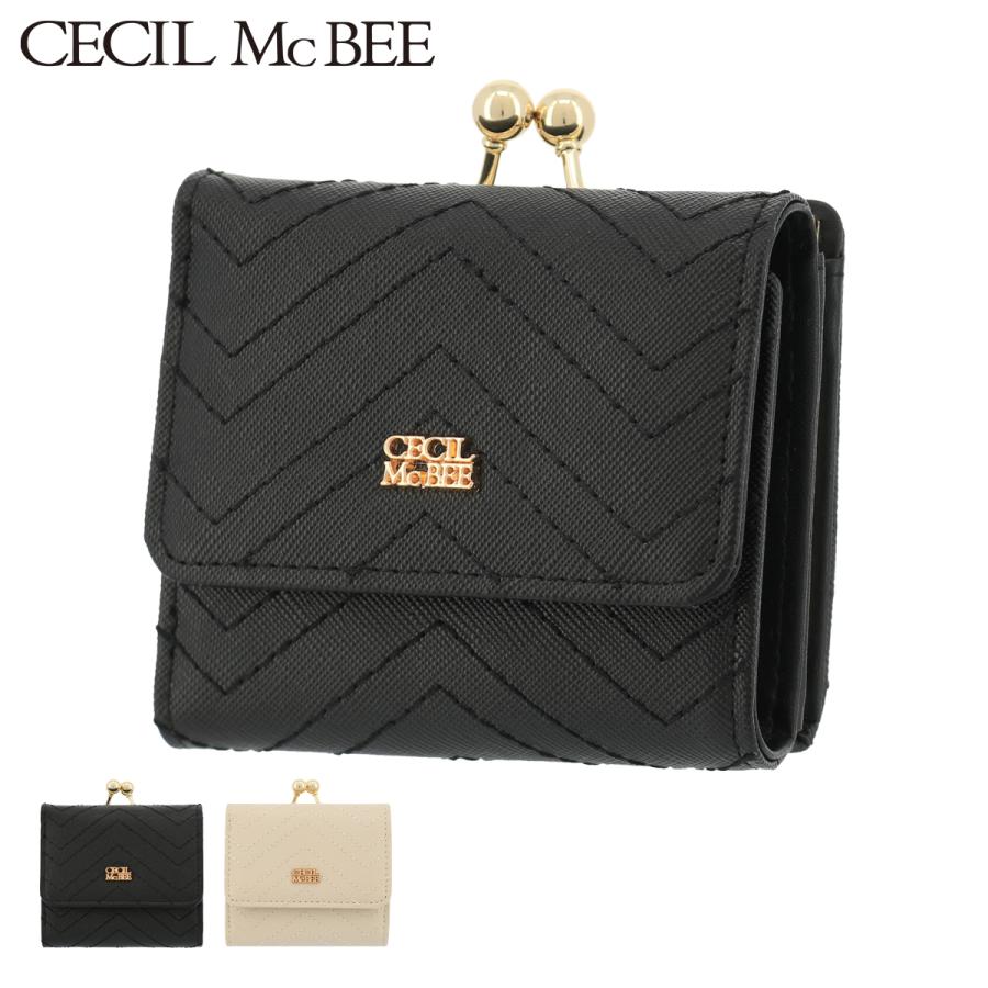 セシルマクビー 三つ折り財布 レディース Cecil Mcbee コンパクト ミニ財布 当社限定 別注モデル サックスバーpaypayモール店 通販 Paypayモール