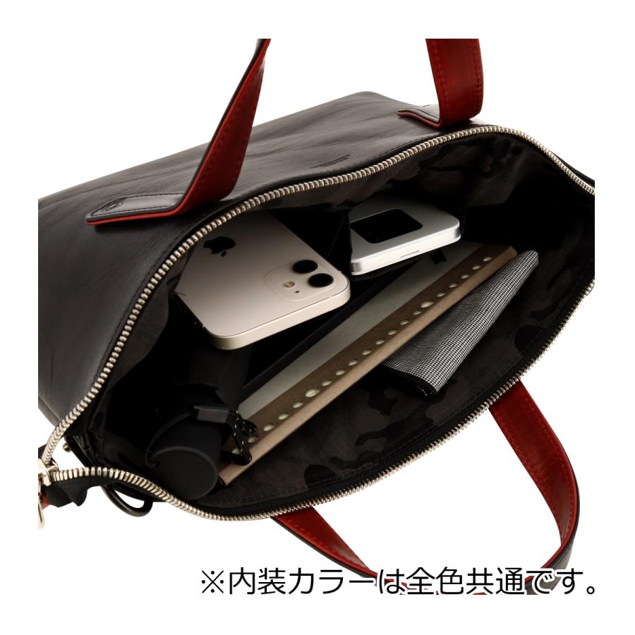 A4収納可能】レクサス ビジネスバッグ 2way シルバー金具 ロゴ入り 本