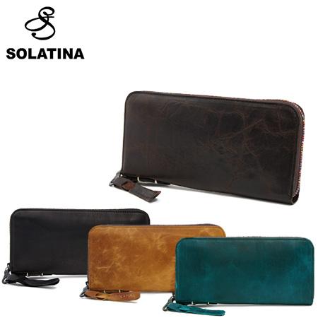 SOLATINA（ソラチナ） 長財布 38153 焦げ加工ホースレザー ラウンド