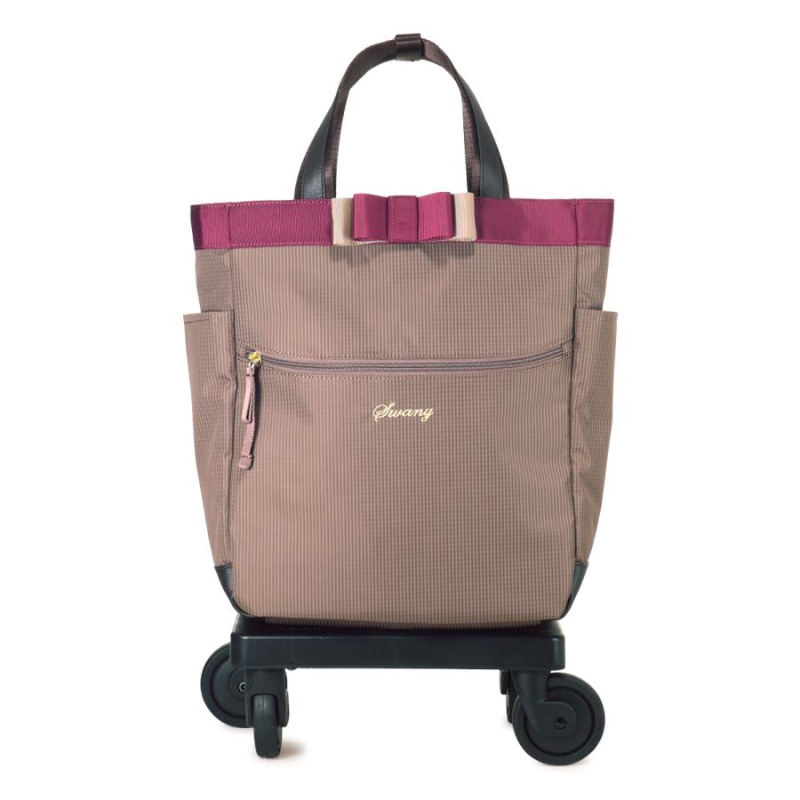 スワニー ショッピングカート 4輪 A4 撥水 機内持ち込み ルバンド D-640M18 SWANY ショッピングキャリー デイリーキャリーの画像