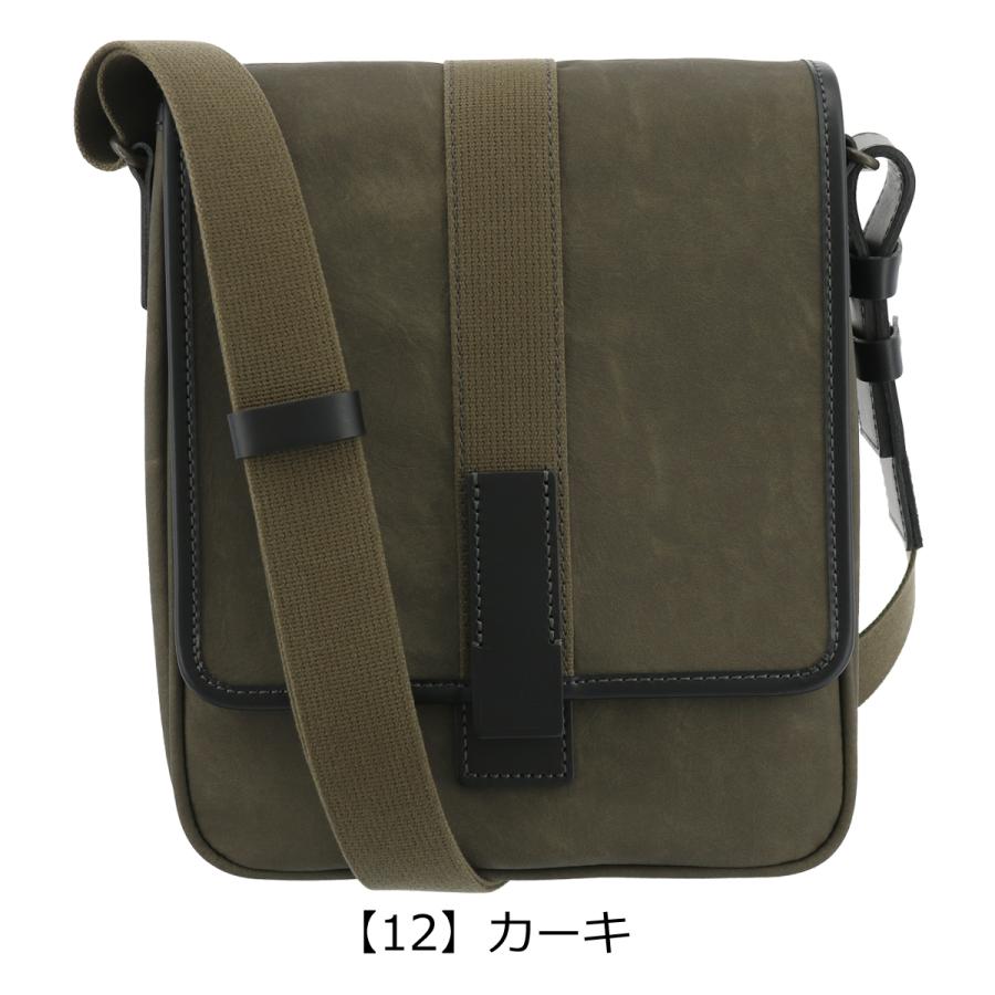 タケオキクチ 定価2,2万 ショルダーバッグ 本革 斜め掛け 撥水加工 カーキ TAKEO KIKUCHI（タケオキクチ） ショルダーバッグ クラプトン125101