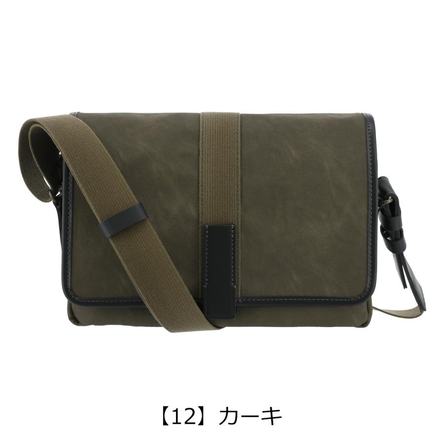 タケオキクチ 定価2,2万 ショルダーバッグ 本革 斜め掛け 撥水加工 カーキ TAKEO KIKUCHI（タケオキクチ） ショルダーバッグ クラプトン