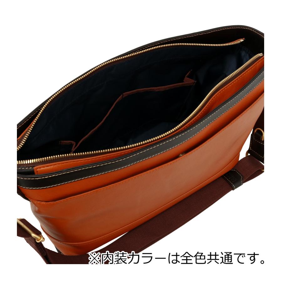 タケオキクチ ショルダーバッグ A4 本革 705163 マンチェスター TAKEO KIKUCHI レザー 牛革の画像