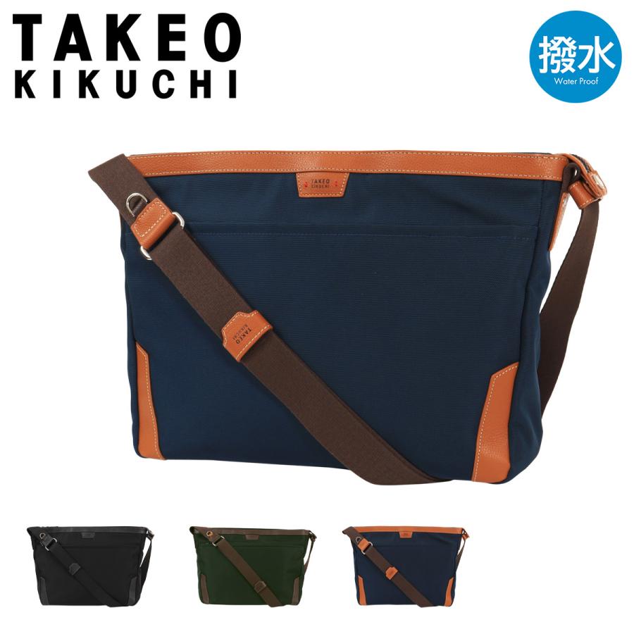 【レビュー投稿で+5％還元】タケオキクチ ショルダーバッグ 横型 撥水 カジュアル 通勤 メンズ 715113 マーカス TAKEO KIKUCHI クリスマス_mp TAKEO KIKUCHI（タケオキクチ） ショルダーバッグ 横型 撥水