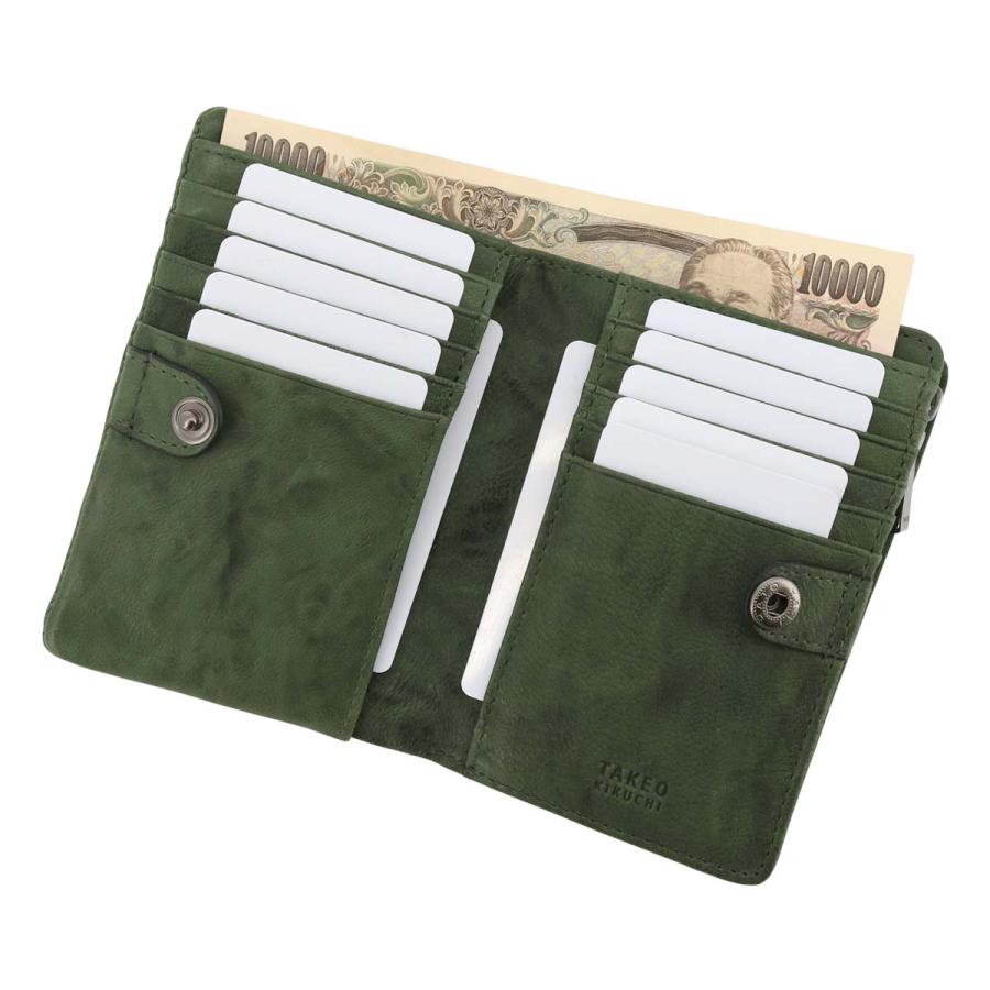 TAKEO KIKUCHI（タケオキクチ） 財布 二つ折り 本革 オイスター 限定