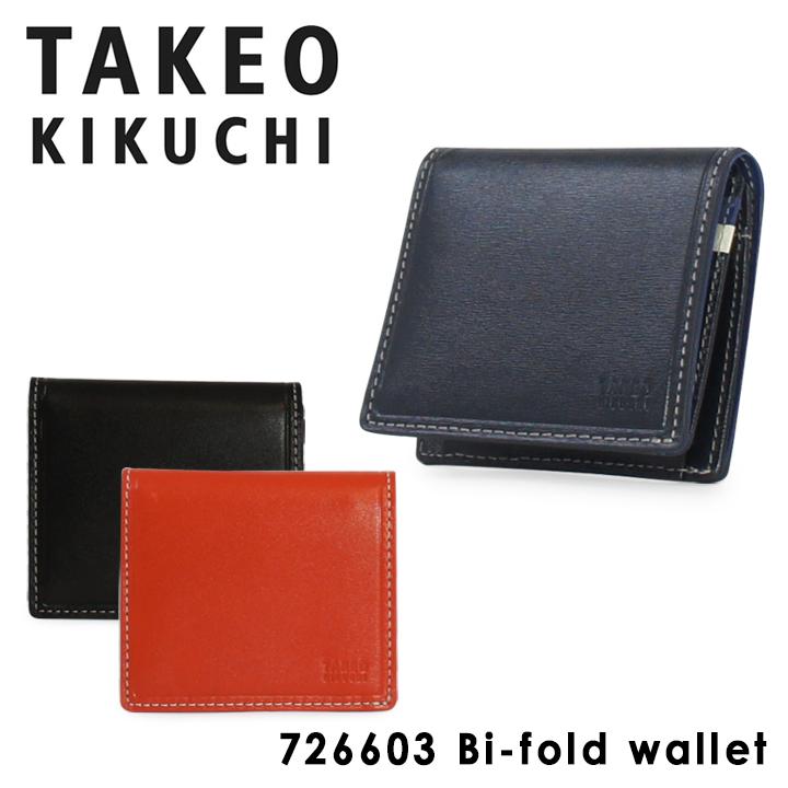 タケオキクチ 財布 二つ折り 薄型 メンズ タイム 726603 TAKEO KIKUCHI 