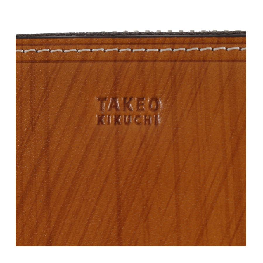 TAKEO KIKUCHI（タケオキクチ） 長財布 本革 ラウンドファスナー