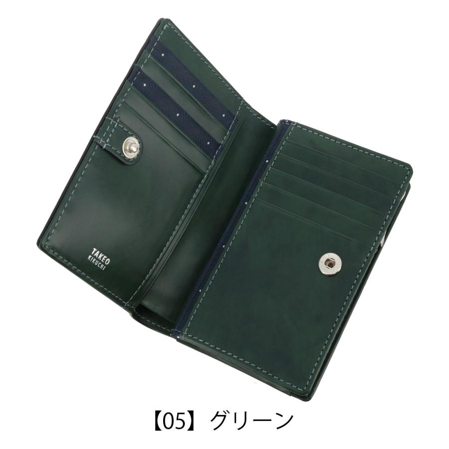 TAKEO KIKUCHI（タケオキクチ） 財布 二つ折り ミドルウォレット 二