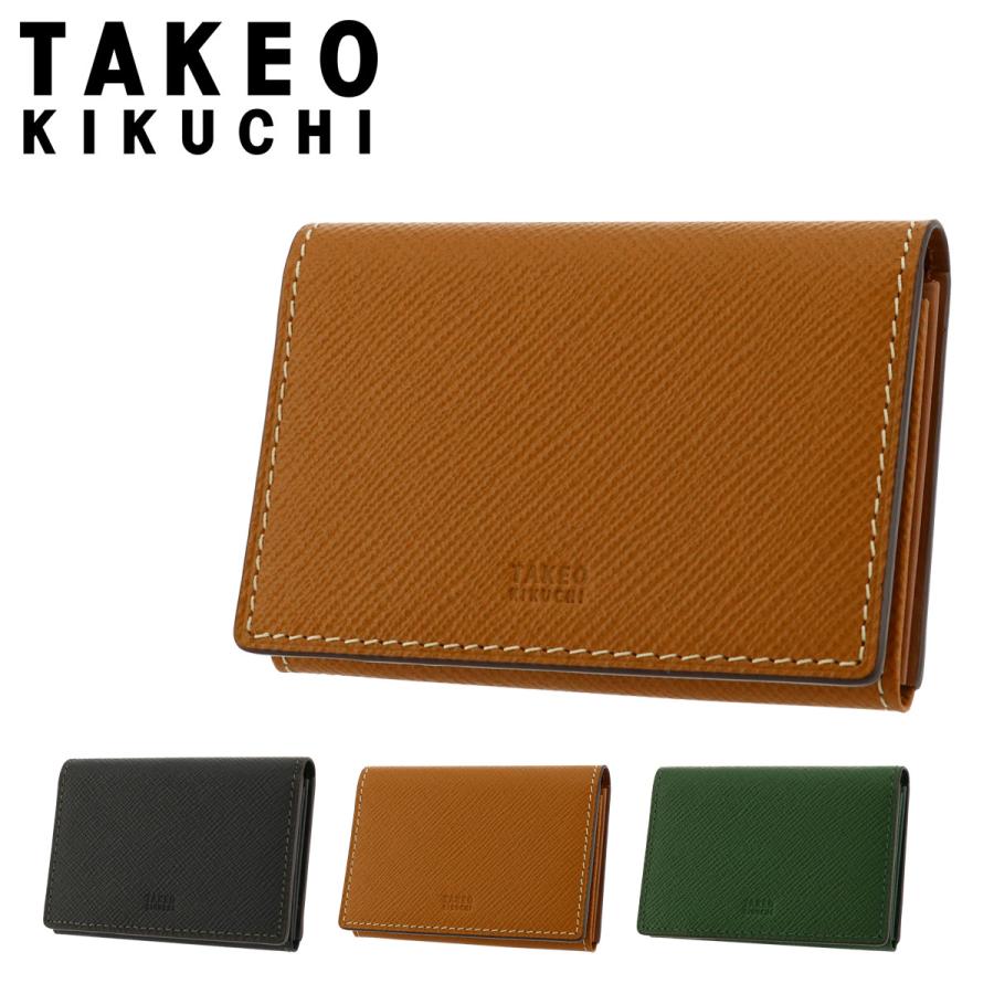 TAKEO KIKUCHI（タケオキクチ） 名刺入れ メンズ 本革 ブランド カード