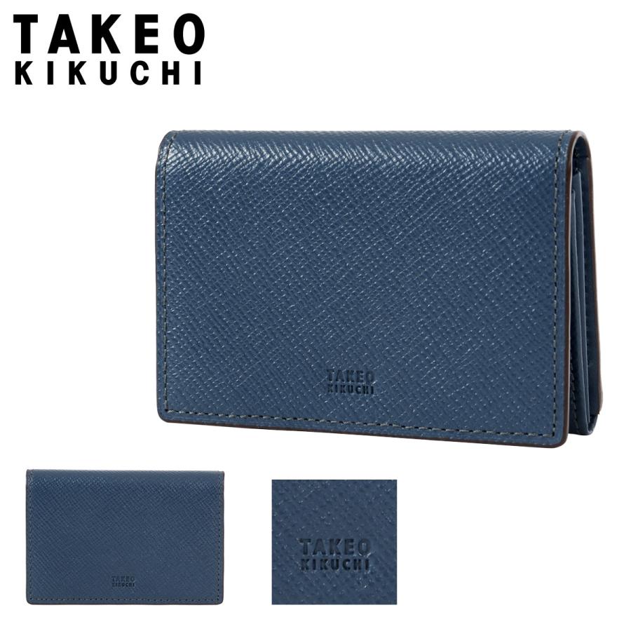 TAKEO KIKUCHI（タケオキクチ） 名刺入れ 本革 カードケース カード