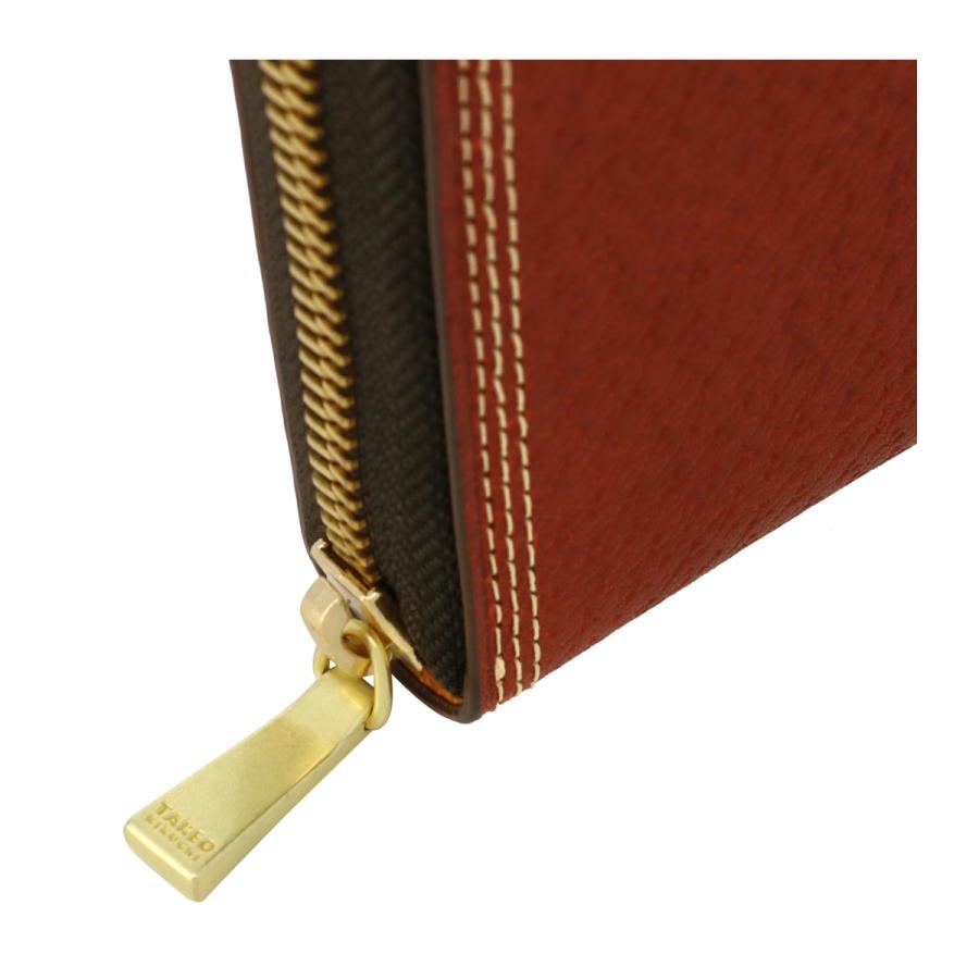 TAKEO KIKUCHI（タケオキクチ） 長財布 ラウンドファスナー 本革