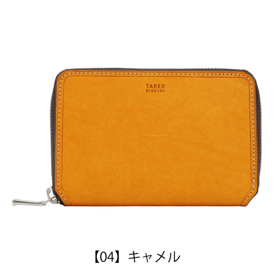 TAKEO KIKUCHI（タケオキクチ） 財布 二つ折り ラウンドファスナー 本