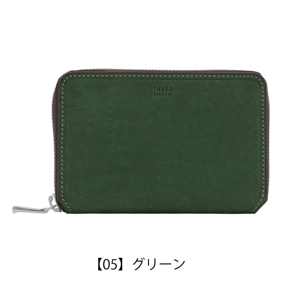 TAKEO KIKUCHI（タケオキクチ） 財布 二つ折り ラウンドファスナー 本
