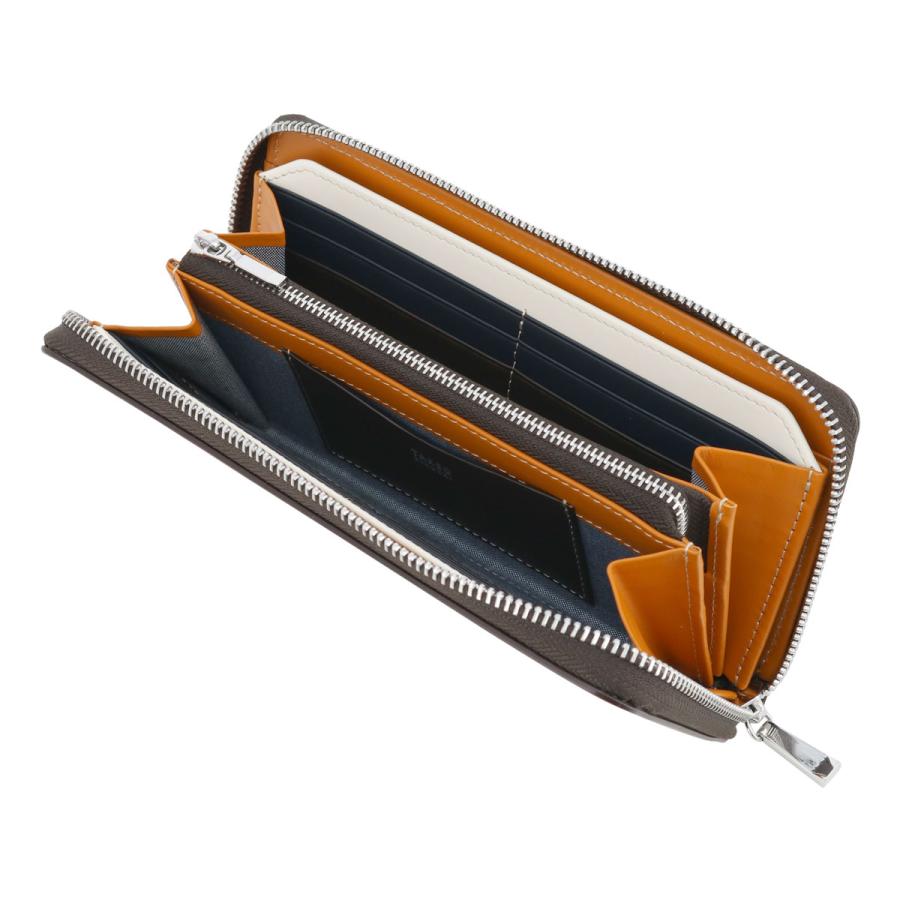 TAKEO KIKUCHI（タケオキクチ） 長財布 ラウンドファスナー 本革