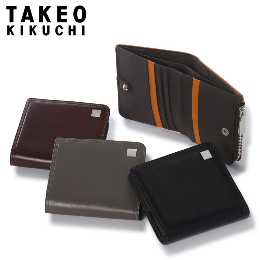 TAKEO KIKUCHI（タケオキクチ） 財布 二つ折り 二つ折り財布 ミニ財布