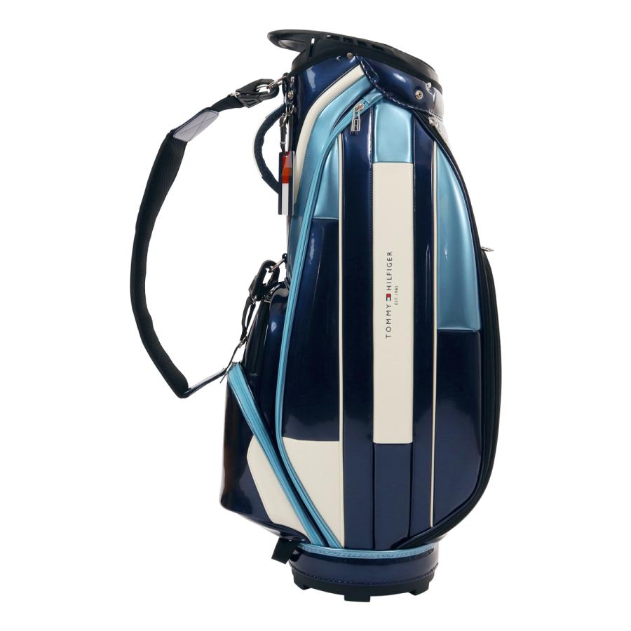 トミーヒルフィガーカート キャディバッグ thmg5fc1【9.0型】ブラック TOMMY HILFIGER GOLF（トミー ヒルフィガー ゴルフ） トミー