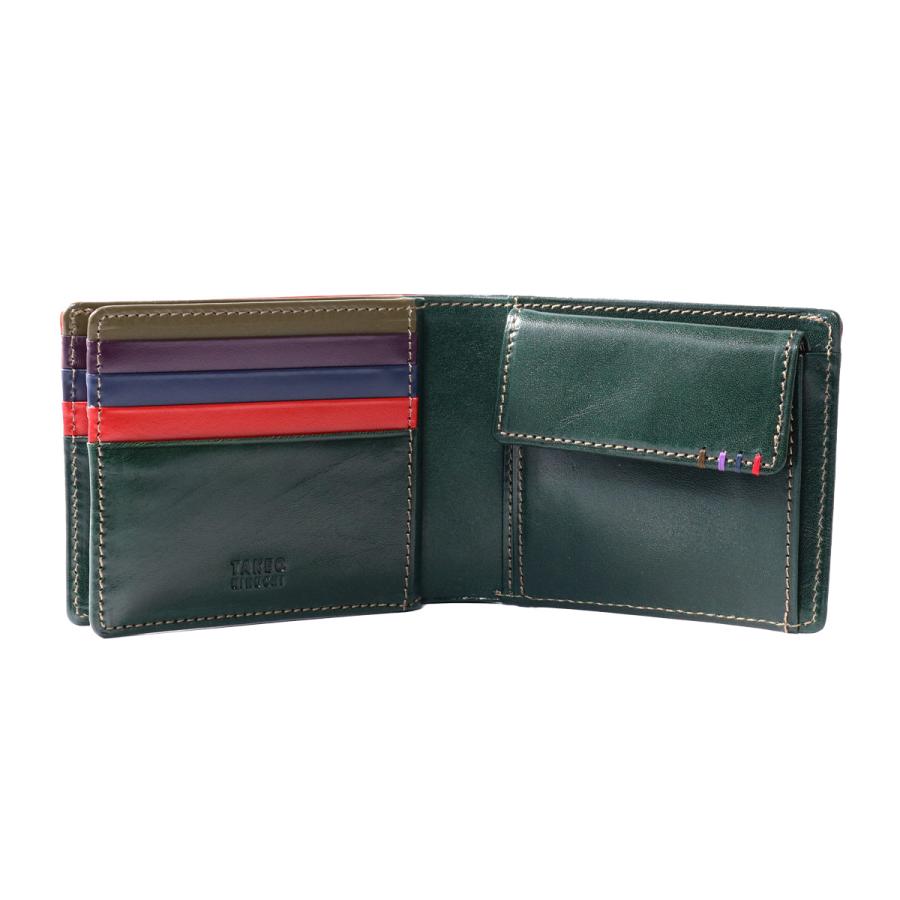 TAKEO KIKUCHI（タケオキクチ） 二つ折り財布 本革 メンズ エリア